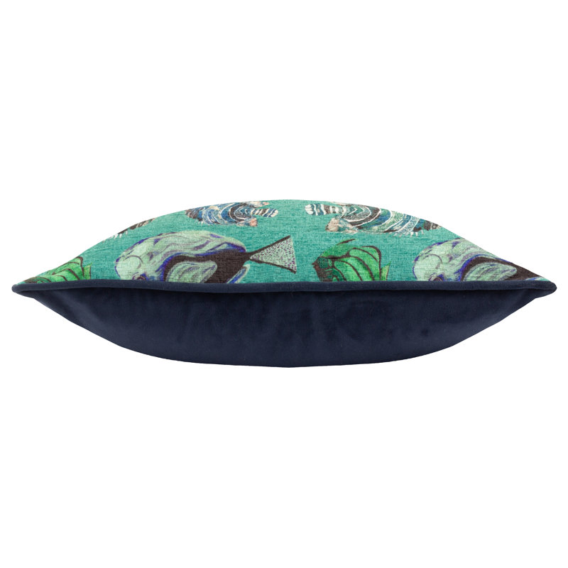 Abstract Green Square Cushion