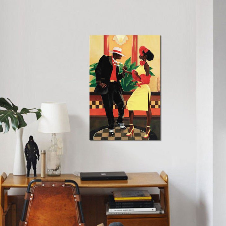 «Night Out II», impression sur toile, H 12 po x l 8 po x P 0,75 po, Toile tendue, Pas de tapis