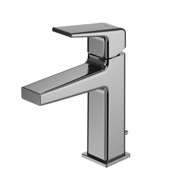 Robinet de lavabo pour salle de bain à poignée simple 1,2 GPM TOTO® avec technologie COMFORT GLIDE et ensemble de bonde, chrome poli - TLG10301U # CP