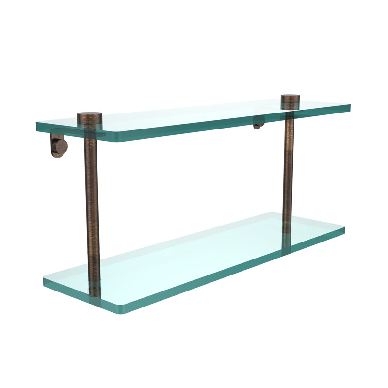Gober 2 Piece Tiered Shelf, Venetian Bronze, 16"