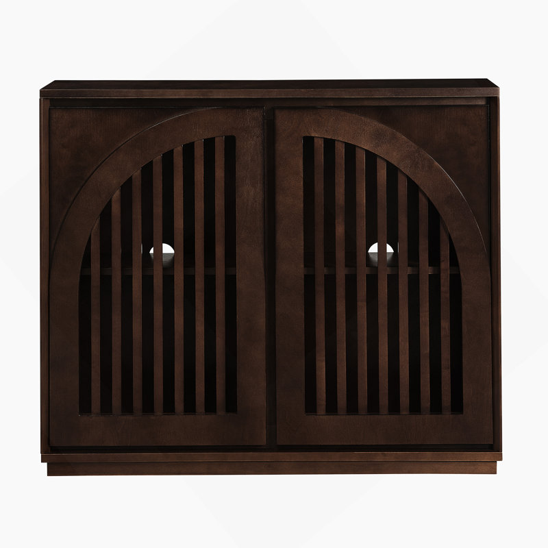 Sideboard Cabinet With 2 Outlet Holes, Buffet Cabinet With Storage, Narrow Side Cabinet For Living Room Entryway Hallway Kitchen
