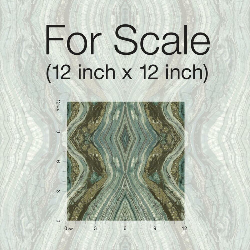 Marble Peel & Stick Wallpaper Roll, Teal