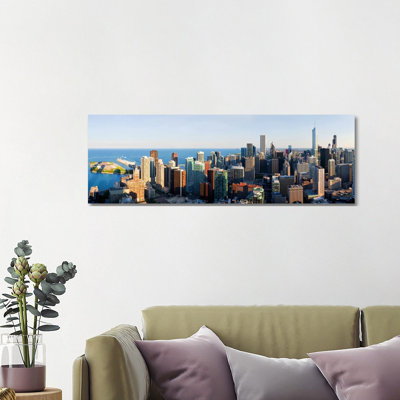 Buildings In A City, Chicago, Cook County, Illinois, USA 2010 - Wrapped Canvas Panoramic Print
