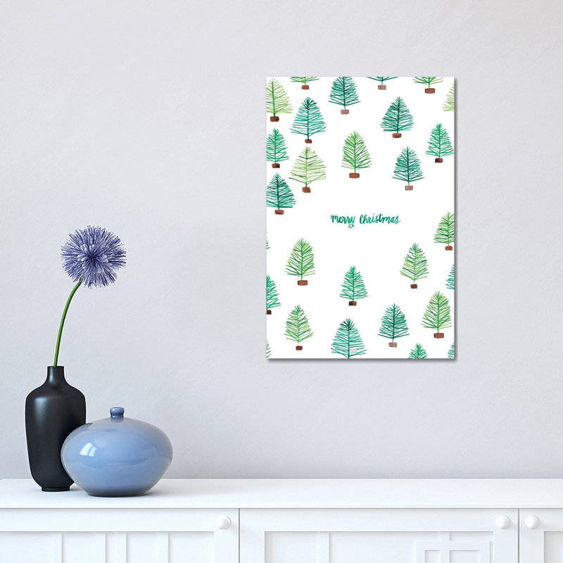 Oh Christmas Tree III by Amanda Mcgee - Wrapped Canvas Painting, 45.72cm H x 30.48cm W x 1.91cm D