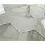Carrelage mural de cuisine et de salle de bain hexagonal en verre grand format à bords droits Nature 8 po x 8 po Nature