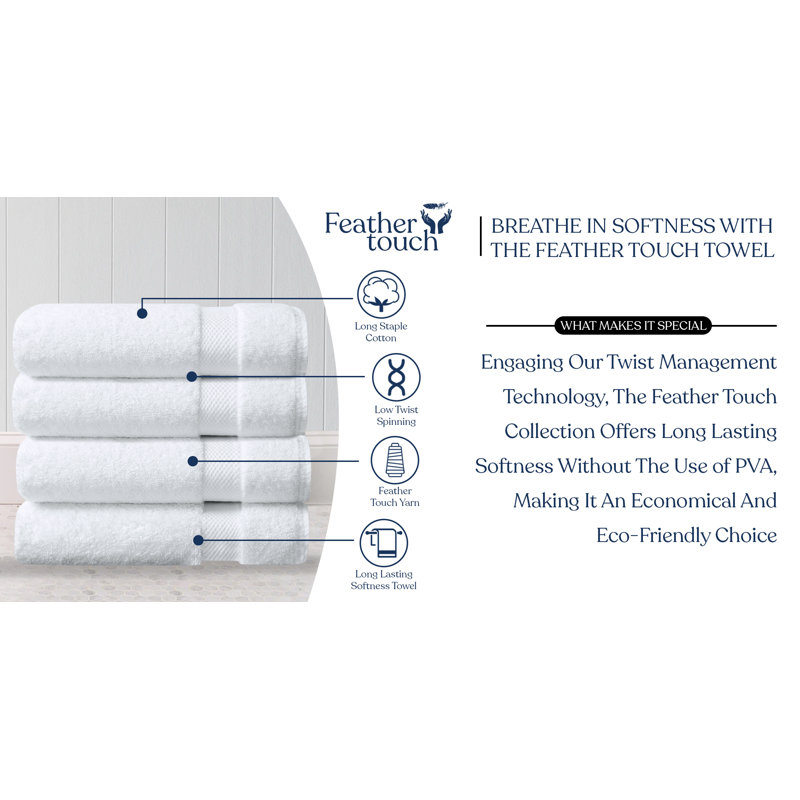 GOTS & OEKO-TEX Certified Organic Cotton Bath Sheet Set of 4 – 650 GSM, Long-Staple, Plush, Quick-Drying & Absorbent, 36" x 70"