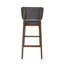 Tabouret de bar rembourré avec sièges en tissu, ensemble de 2, pour cuisine, salle à manger-78373119