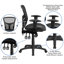Mid-Back Transparent Mesh Multifunction Executive Swivel Ergonomic Office Chair with Adjustable Arms