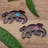 Novica Handmade Paradisial Lizards Wood Magnets (Set Of 2)