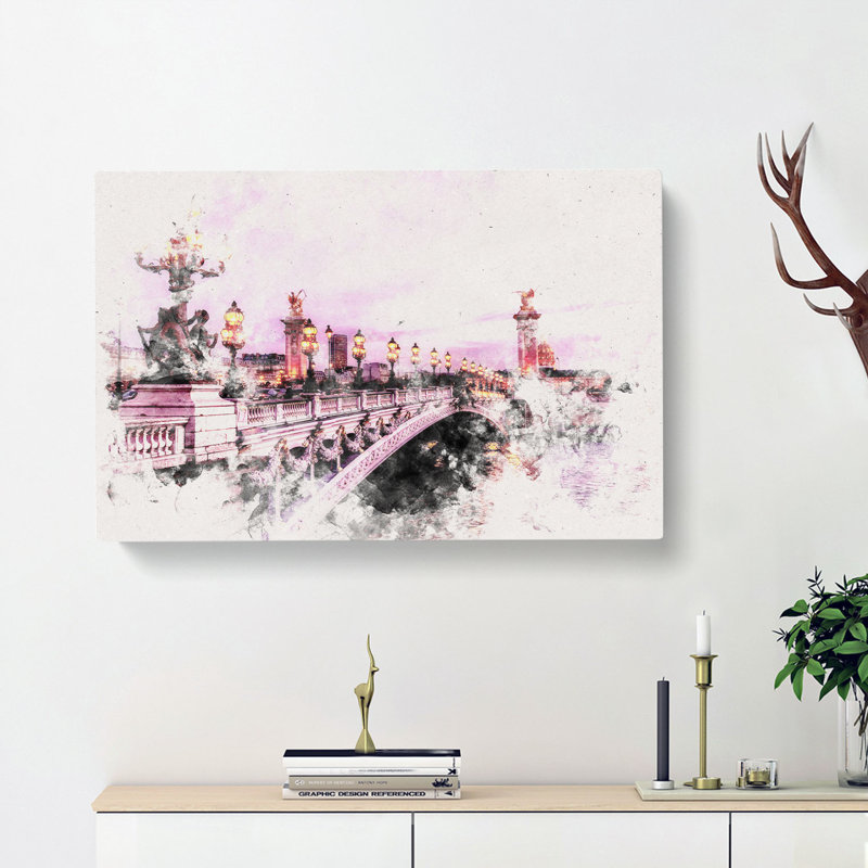 Pont Alexandre III Bridge In Paris France - Wrapped Canvas, 35cm H x 50cm W x 3cm D