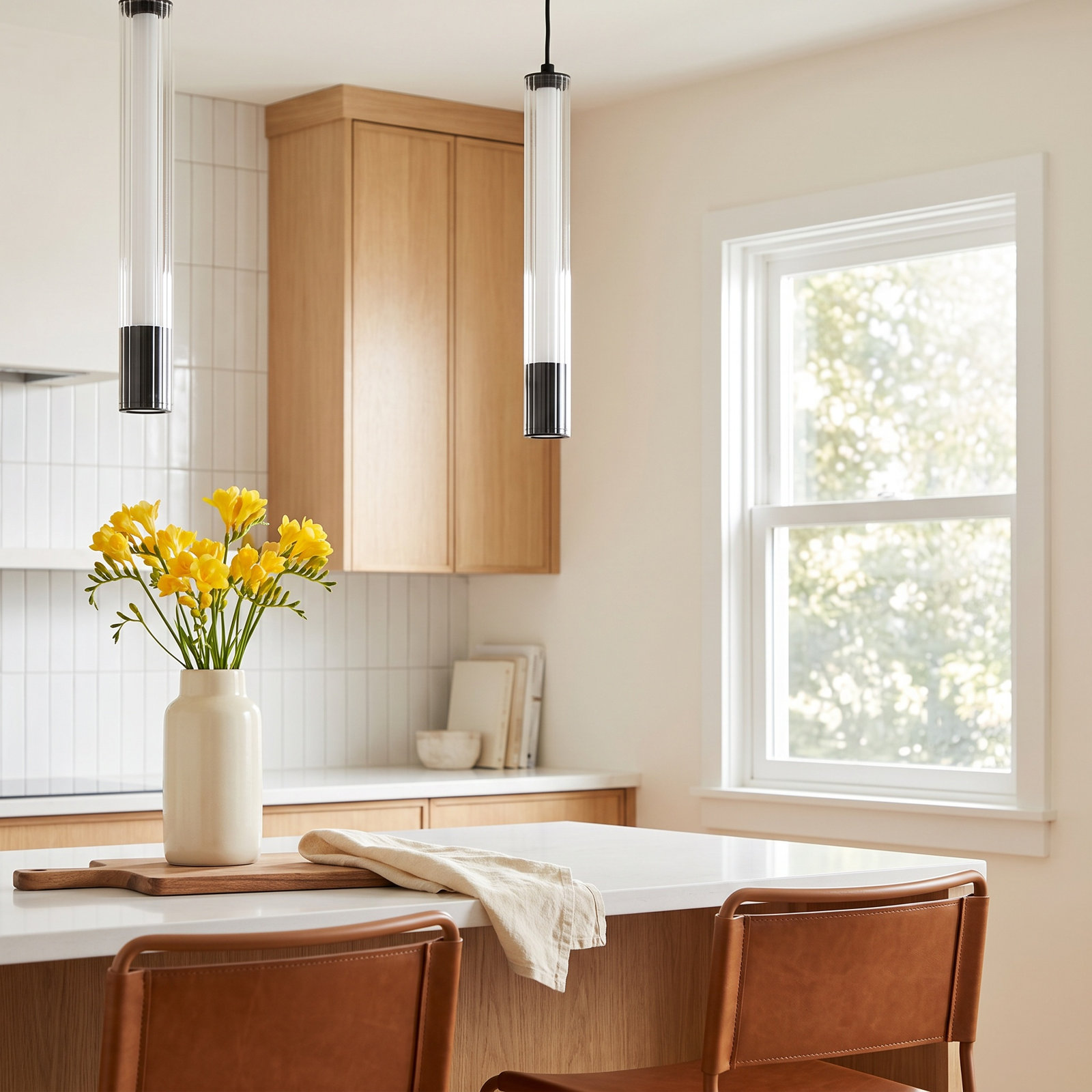Colbie Single Light LED Pendant, Black