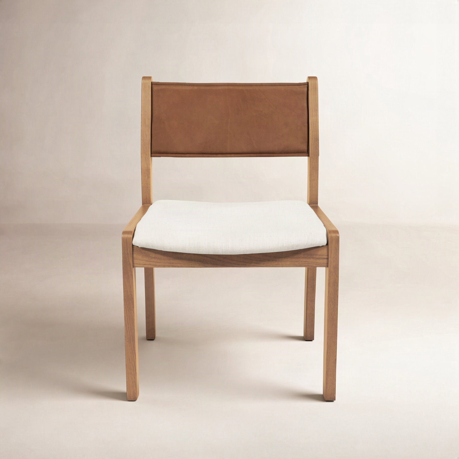 Kells Genuine Leather Dining Chair, Tan