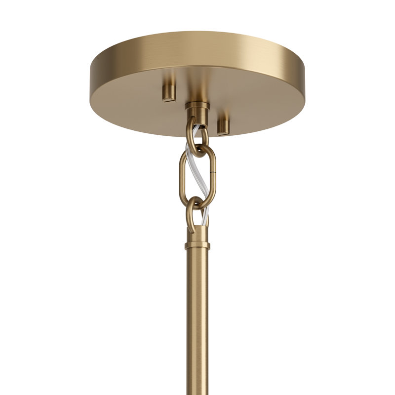 4-Light Bronze Convertible Chandelier, Bronze
