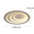 Kupang 19.7" Modern Acrylic Ceiling Light (Warm Light Without Remote Control)