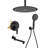12 Inch Ceiling-Mounted Tub Shower System With Handheld Shower Single-Handle Shower Faucet Set Brass Multifunctional Shower Trim Kit With Rough-In Valve-117167442