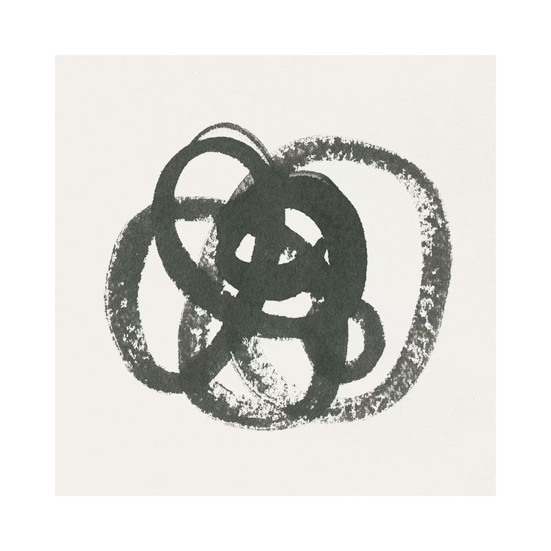 Scribbly Black I by Moira Hershey - Wrapped Canvas Print, 30.48 cm H x 30.48 cm W