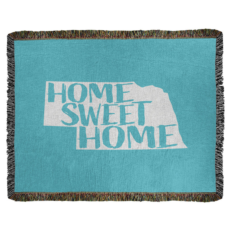 Jeté en coton nebraska doux, 37 po x 52 po, Bleu sarcelle