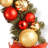6 ft. Red and Green Ornament Garland