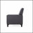Elegant Smoke Fabric Push Back Chair With Plush Cushions And Sleek Design For Modern Home Décor-2032653452