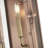 18 in. 1-Light Antique Copper With Brass Accents Outdoor Wall Lantern With Clear Glass Panes