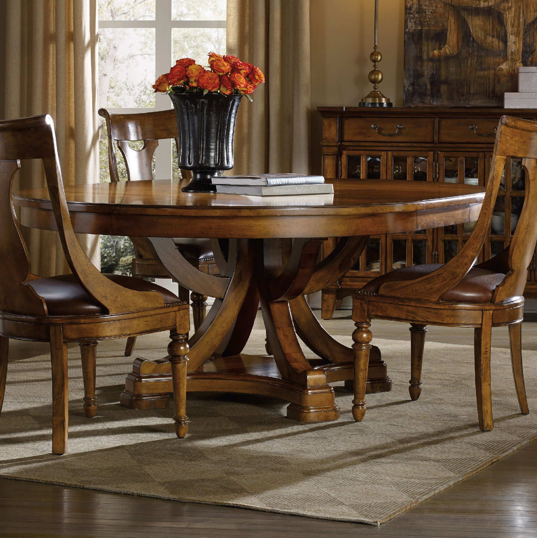 Hooker Furniture Tynecastle Extendable Round Dining Table & Reviews