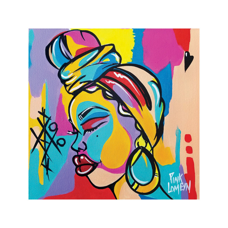Ama - Wrapped Canvas Painting, 93.98 cm H x 93.98 cm W x 3.175 cm D