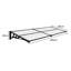 Dakota Fields 2cm W x 0.9cm D Plastic Clear Cover Retractable Door / Window Awning-1474603526