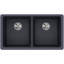 Évier de cuisine à double cuve encastrable l 18,5 po x L 33 po Quartz Classic-250828690