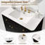 Meuble-lavabo cannelé 35,8 po, évier intégré en céramique, 3 tiroirs et armoire de plancher réglable-533680324