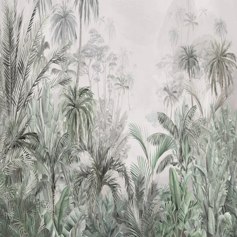Tropical Misty Jungle, 108" L x 96" W