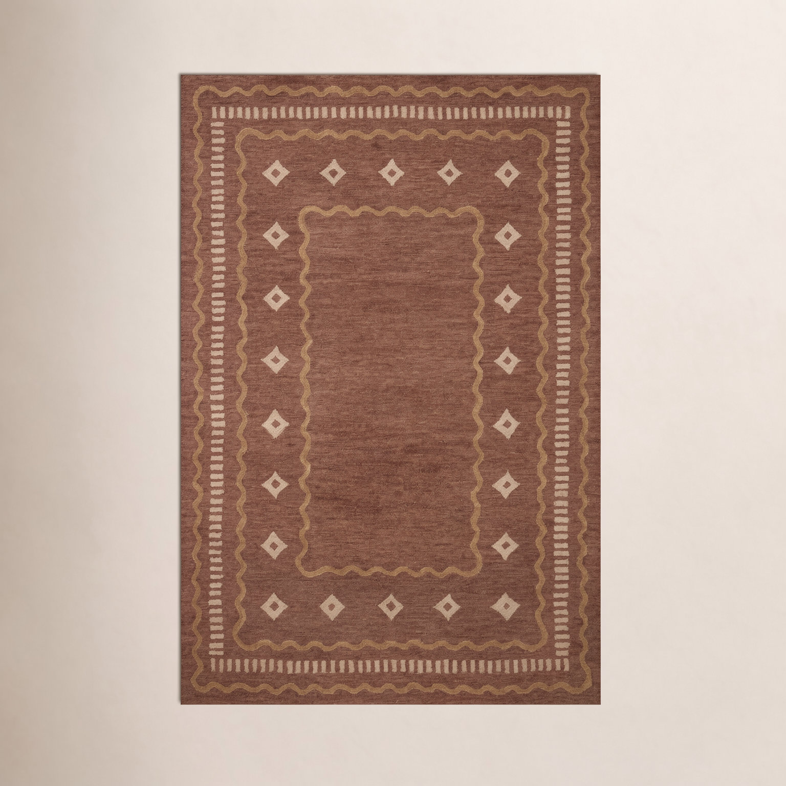 Alfie Clay / Spice Area Rug, Rectangle 2'3" x 3'9"
