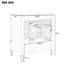 Meuble-lavabo 30 po avec lavabo style rétro, espace de rangement multifonctionnel, tablette de porte, porte à fermeture douce, bleu