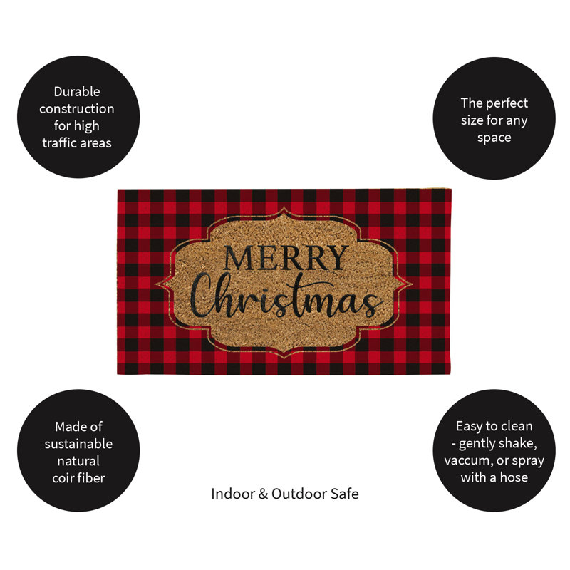 Adolfson Christmas Indoor/Outdoor Doormat