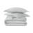 Whisper Organic 100% Organic Cotton Duvet Cover King Size - Naturally Soft Lightweight & Cooling Duvet Cover Set With Decorative Shams - Premium Gots Certified 300 Thread Count Sateen Weave (Twin, Pewter)-117402477-117402478
