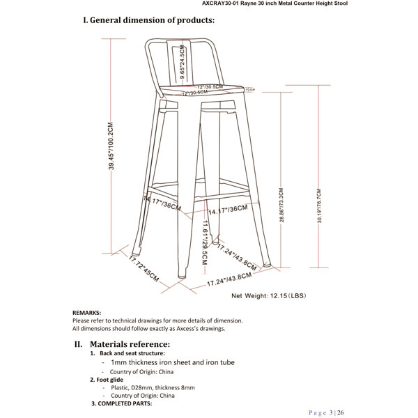 Dimensions du produit
