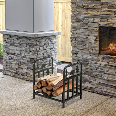Cobberas 16.5" W Metal Log Rack