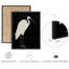Ensemble de 6 reproductions d'art moderne et grues - impressions minimalistes d'inspiration scandinave dans des tons neutres-112374802-112374805