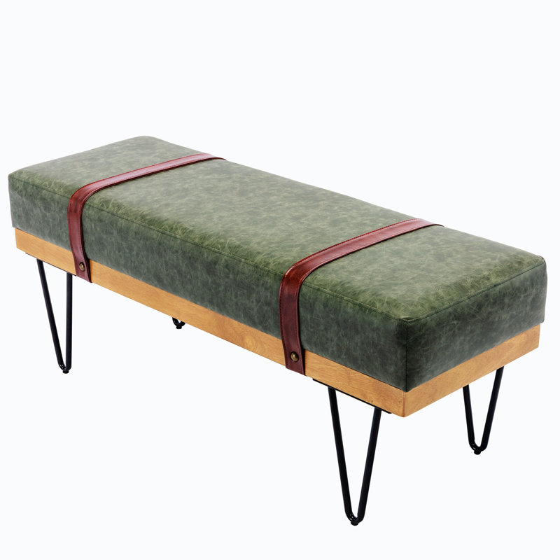 Banc en simili-cuir, Vert