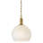 Medium Dome Pendant with Cased Opal Glass-1317780659