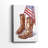 Cowboy Boots I -Gallery Wrapped Cavas