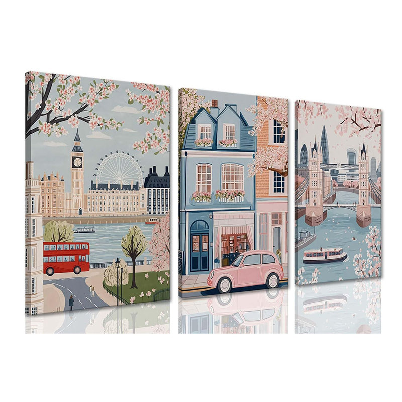 3 Piece Wrapped Canvas Print