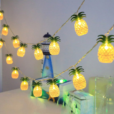 New Ananas lumières décoratives Home Party Props Ananas lumières colorées guirlandes