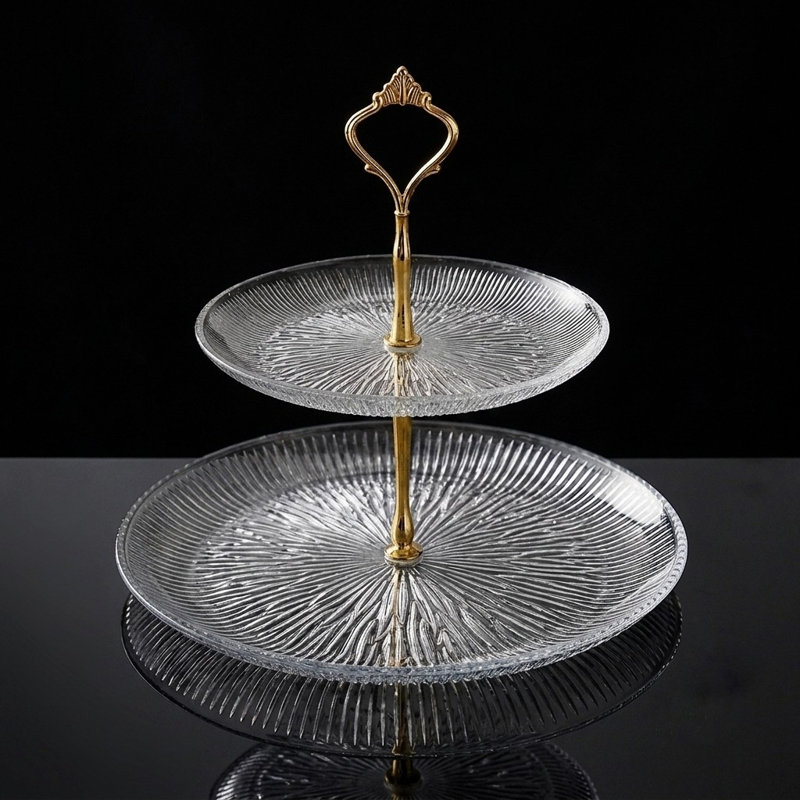 Assiette en verre Cascata