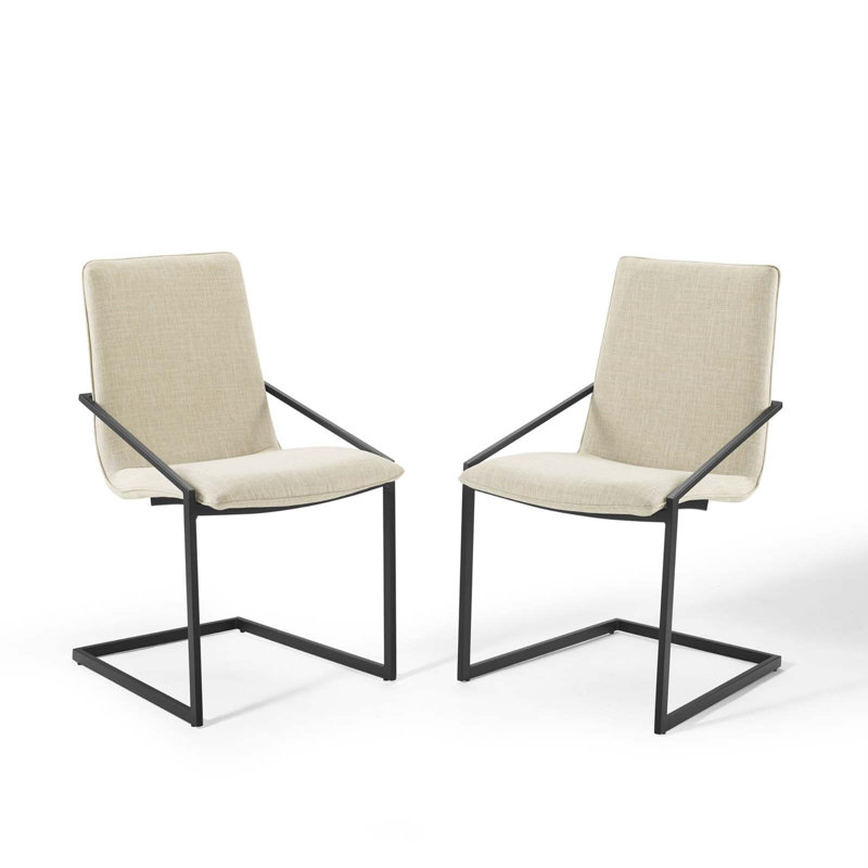 Chaise rembourrée Pitch, Beige