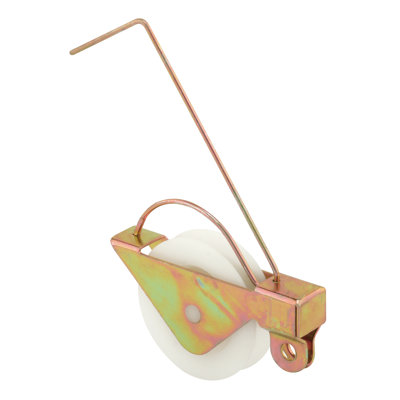 Ressort de tension pour porte coulissante avec roulettes concaves en plastique