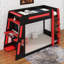Lit superposé en bois avec bureau intégré, lumières DEL, port USB et 2 tablettes de rangement-901148178-901148179