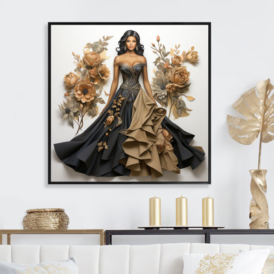 Haute Couture Elegance I - mode, art mural
