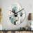 Grey Suprematism Geometric Symphony II - Pear Shape Decorative Grey Abstract Suprematism Wall Clock-105482382