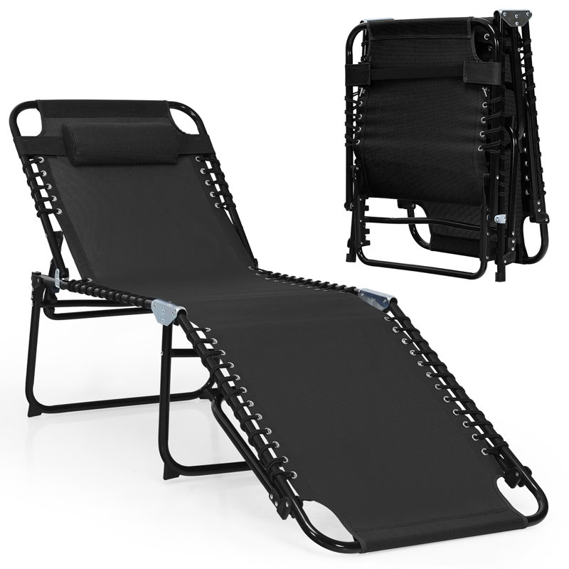 Kamarious Folding Zero Gravity Chair, Black