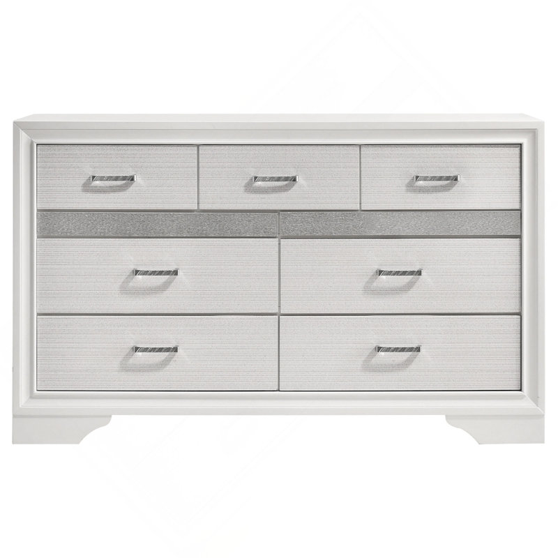 Commode et commode de chambre décorative, Blanc
